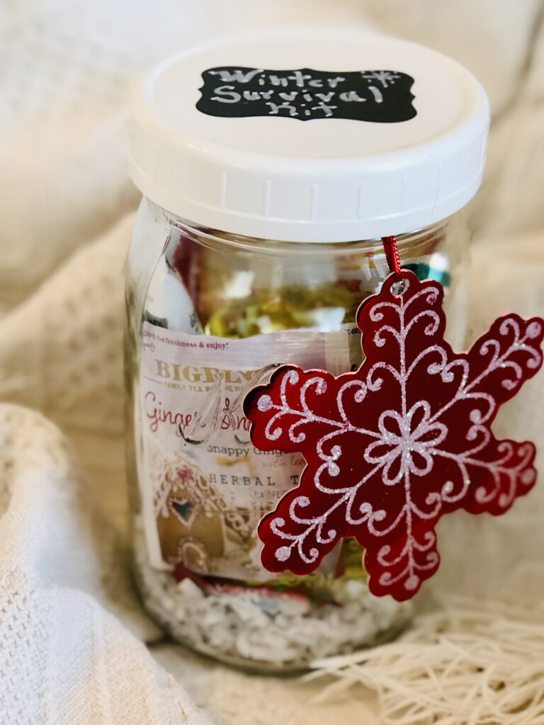 a Winter Survival Kit Gift-in-a-Jar