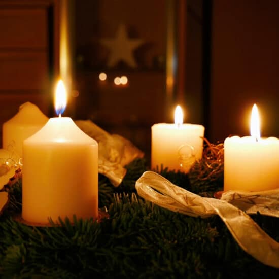 Christmas Candles remind us of God's Light