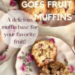 A plate of Anything Goes Fruit Muffins