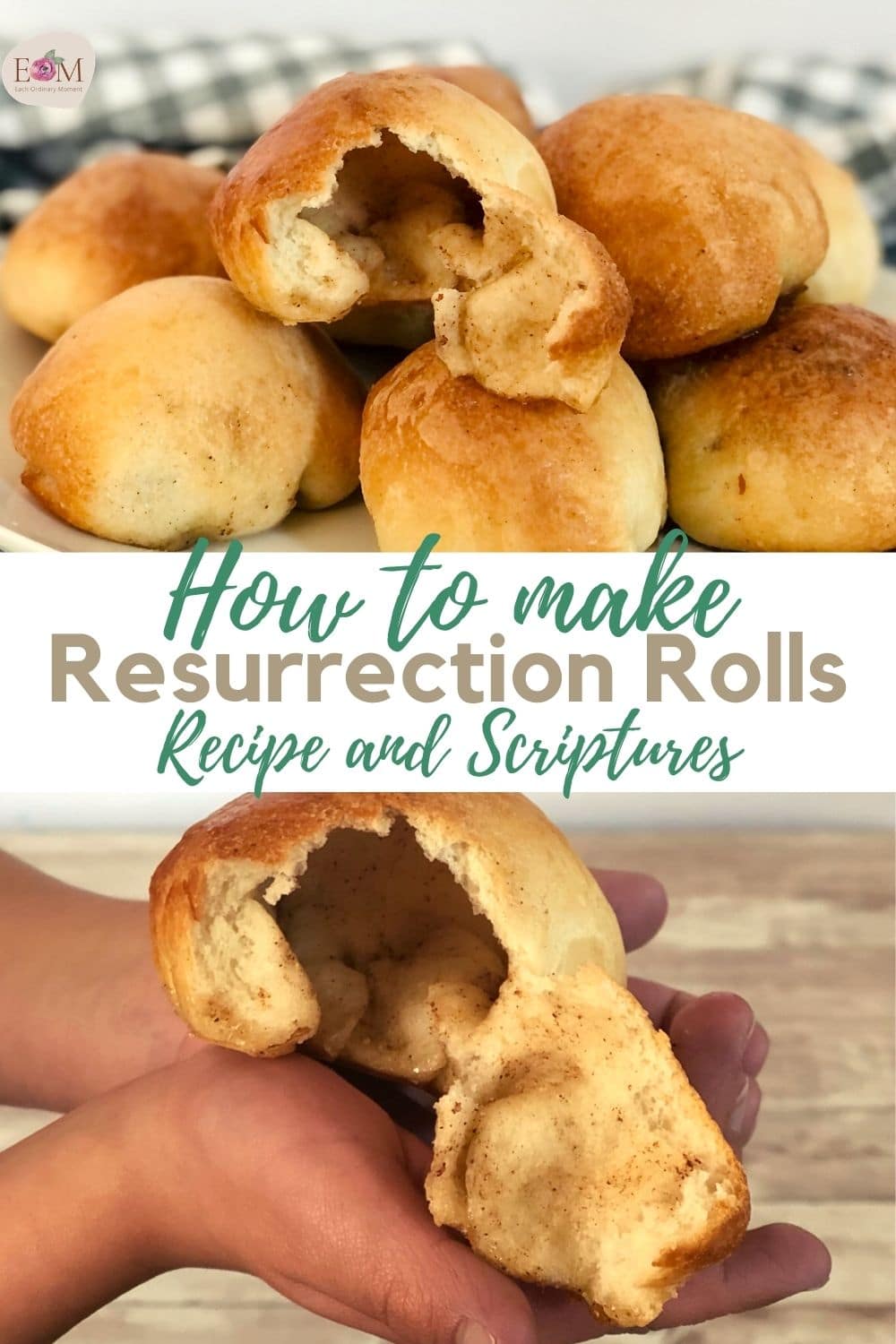 A child holding a Resurrection Roll
